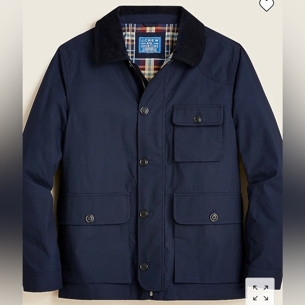 Utility jacket in Kinloch cloth / Size M / Navy Blue / Like New Condition